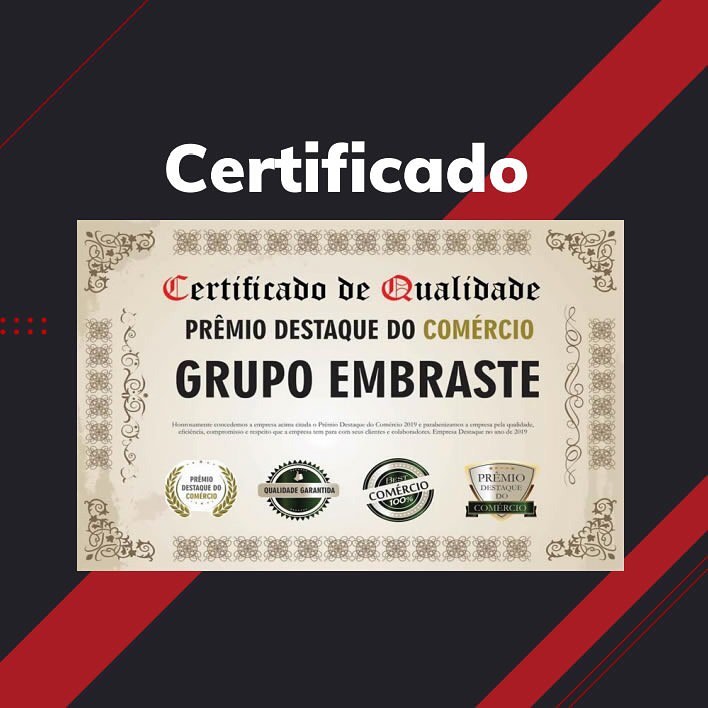 Grupo Embraste - Certificado de Qualidade